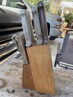 Stainless China knive set with wood block holder  12 pcs included — photo 2