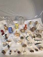 Konvolut 35+ Teile Porzellan & Glas Figuren Vasen Cloisonné Göbel Glas Tiere