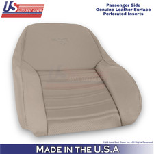 1999-2004 Fits Ford Mustang Gt Leather Perf. Front Passenger Top Seat Covers Tan