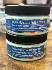 New Triple Moisture Herbal Body Butter 8 oz Body Butter by Hempz for Unisex 2PK