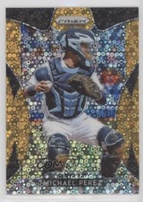 2019 Panini Prizm Tier III Neon Orange Donut Circle /150 Michael Perez #260 1s8