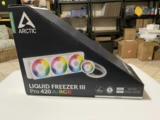 NEW ARCTIC Liquid Freezer III 420 A-RGB CPU AIO Water Cooling PC in WHITE Sealed