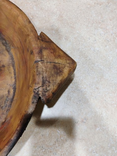 Cuenco de pan de madera nativo americano tallado a mano vintage - Imagen 5 de 15