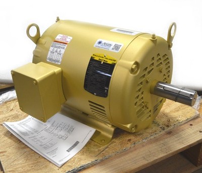 NEW Baldor EM3314T-G Super-E 15-Hp Motor AEGIS Shaft-Grounding-Ring Eff:90% 3-Ph