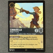 Cinderella - Knight in Training 14/P1 EN 2, Disney Lorcana Promo Cold Foil, NM