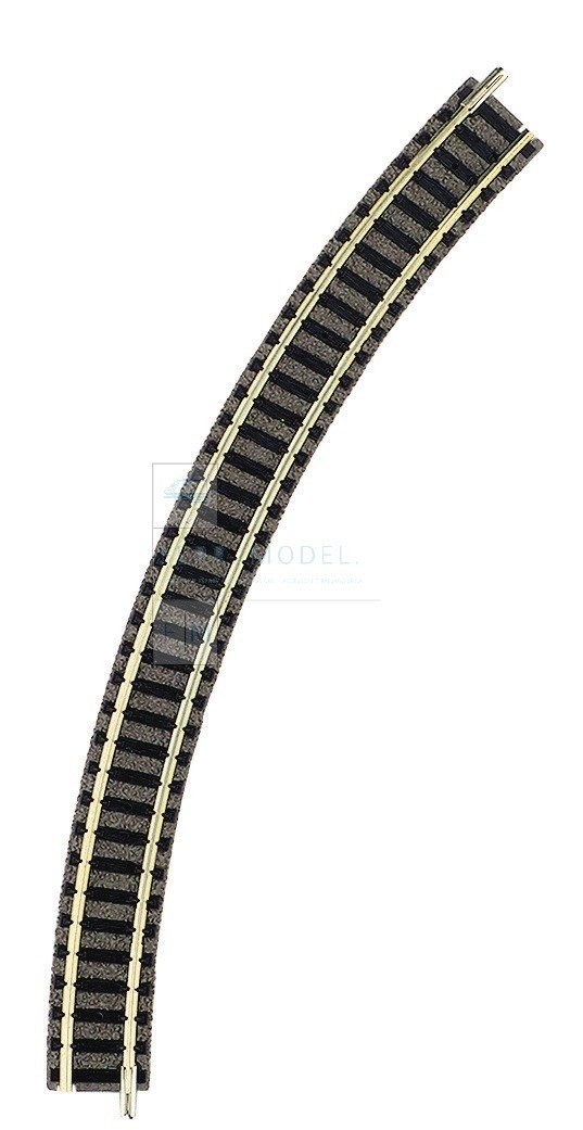 FLEISCHMANN 9125 - Scala N 1:160 Binario curvo con massicciata, raggio R2, 45°