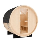 Dewello Fasssauna Gartensauna Saunafass Außensauna Outdoor Sauna Fichtenholz