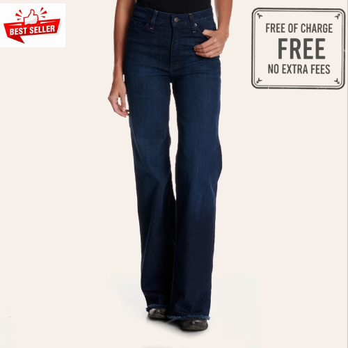 NEW Kimes Ranch Women's Olivia Dark Wash Raw Hem Jeans Comfortable stretch denim