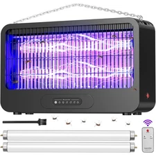 Electric Bug Zapper Indoor, Mosquito Zapper with 3500V Powerful Dual Grid & R...
