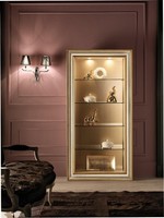 Vitrine Glas Schrank Vitrinen Wohnzimmer Schau SchräNke Italienische MöBel Neu