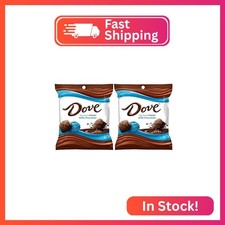  2 Pack Dove Promises Mini Milk Chocolate Candy Peg Bag 2.26 oz