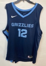 Nike Memphis Grizzlies #12 Morant Navy Blue NBA Dri-Fit Jersey Mens Size XXL