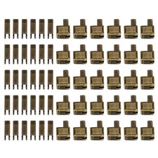 30Sets Zipper Repair Kits, 5 Retainers Box  Insertion Pins, Bronze Tone