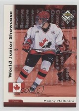 1998 Upper Deck UD Choice World Junior Showcase Reserve Manny Malhotra #255 0o5t