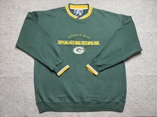 Vintage Green Bay Packers Sweatshirt Mens XL Green NFL Football Starter 90s