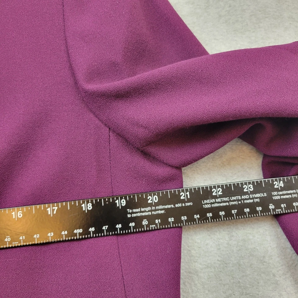 Vintage Talbots Womens 100% Wool Blazer Size 16 Purple Lined - Image 4 of 4