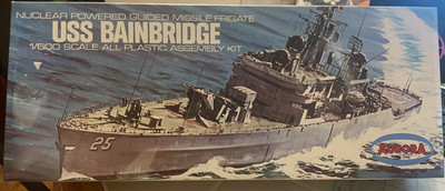 USS BAINBRIDGE Guided Missile Frigate Aurora 1:600 NEW FAC. SEALED **US Seller**