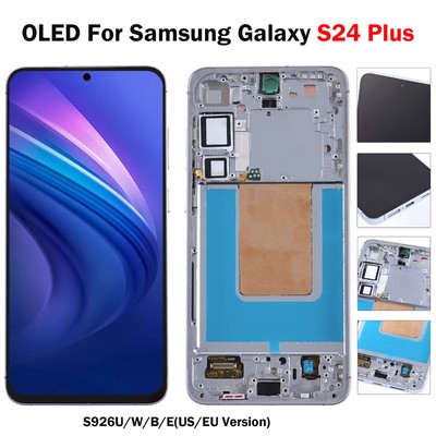 For Samsung Galaxy S24 Plus 5G S926U/W OLED Display Screen Assembly Blue Frame