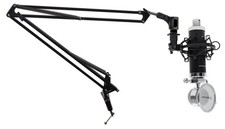 Rockville RCM03 Studio Recording Condenser Microphone Mic Boom Arm Desk Clamp