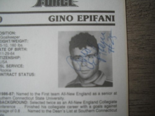 1987 Cleveland Force 3 Soccer Stars Smucker's Auto Cards Lurie, Swanson, Epifani - Picture 4 of 5