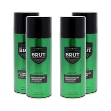 Brut Classic Scent Antiperspirant&Deodorant Spray - 6 oz Deodorant - Pack of 4