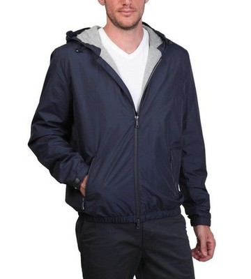 GEOX Respira Herren Men Übergangs Regen Jacke Jacket Blau Blue Grau UVP: 120 