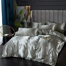 And Pill Luxurious Nordic Ice Silk Bedding Set with Duvet Cover