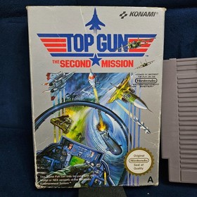 Top Gun Second Mission For Nintendo NES Game + Boxed - No Ins - Tested