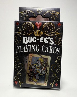 One Buc-ee's Beaver Gold Silver Foil Playing Cards Deck NEW Bucees