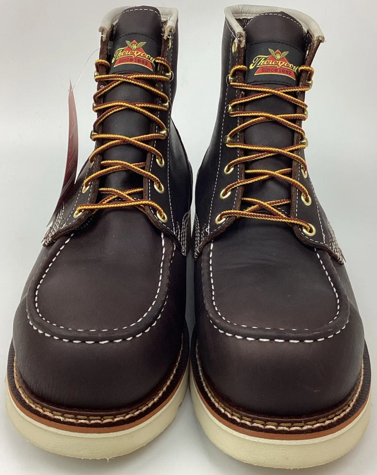 Bota de trabajo Thorogood 804-3600 para hombre 6" cuero WP sin usar, puntera de seguridad de acero, talla 11 EE Foto 3 de 4