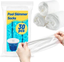 Pool Skimmer Socks Filte - 30PCS Pool Socks Skimmer Filter Socks Pool Skimmer Ba