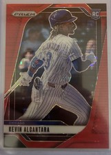 2025 Panini Prizm Kevin Alcantara #48 Red Pulsar Prizm /399 (RC)