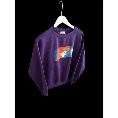 Vintage 90's Disney The Little Mermaid Ariel Sweatshirt Adult Small Youth Large - Image 1 of 4