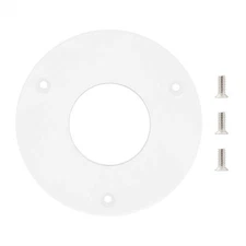 Dia 2-1/2" Router Base Plate, Clear Acrylic w/Multiple Predrilled Holes, Scre...