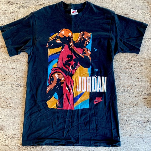 Vintage 1990's Michael Jordan Nike Air Jordan Gray Tag Graphic Tee USA Size L - Picture 1 of 4