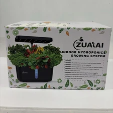 NEW Indoor Garden Hydroponics Growing System: 8 Pods Desktop Planting Kit Black