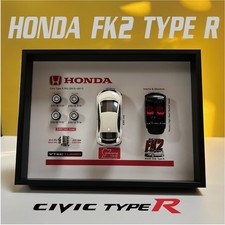 Honda Civic Type R Fk2 Diecast Model Car 3d Shadow Box Wall Art Display Case Jdm