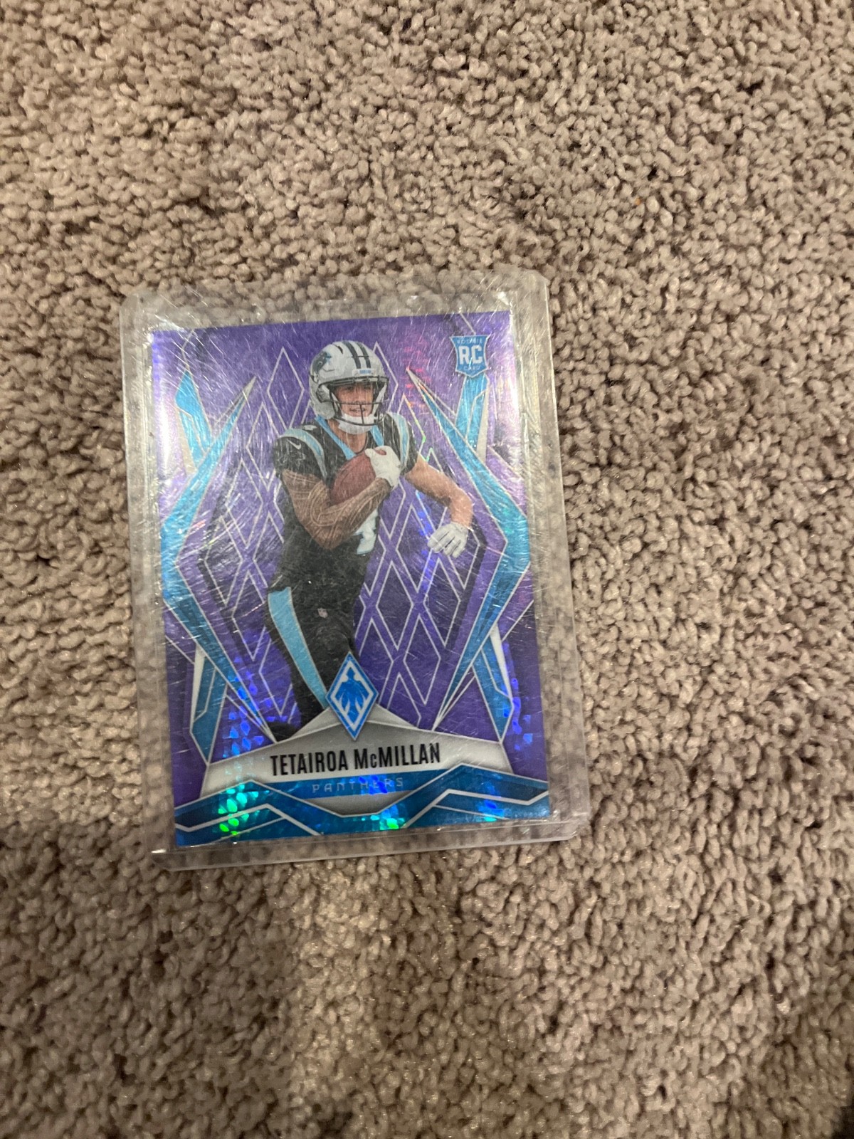 2025 Panini Phoenix - Rookies Tetairoa McMillan #155 Purple Hyper /249 (RC)