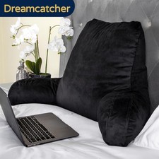 Dreamcatcher Large Black Reading Pillow Shredded Memory Foam Velvet Cushion
