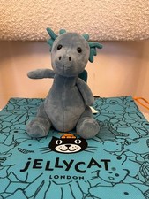 Jellycat BNWT "I am Sapphire Little Puff" LP6S Retired Ultra Rare Small Dragon