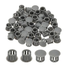 Plastic Hole Plugs, 99 Pcs 2/5"(11mm) Round Plastic Hole Caps, Gray