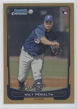 2012 Bowman Chrome Gold Refractor 31/50 Wily Peralta #199 0j6