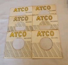 45 RPM 7" RECORD SLEEVES CO. SLEEVE 6 PACK SEE PHOTOS ATCO Records SLV348