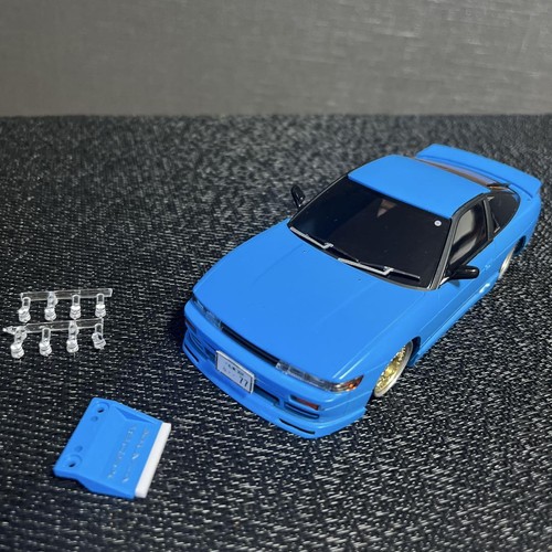 Mini-Z Sileighty Light Blue Full Aero Rear Grill Square Eyes Hobby Car - Picture 2 of 8