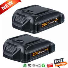 2Pack For WORX 20V MAX Extend Lithium Battery 20 Volt WA3520 WA3525 WA3575 WG155