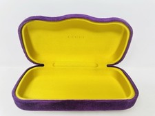 Authentic GUCCI Purple Velvet Hard Case Clamshell for Eyeglasses Sunglasses EUC