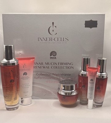 INNER-CELLS Snail Mucin Firming Renewal Collection Set Cleanser Toner Serum New