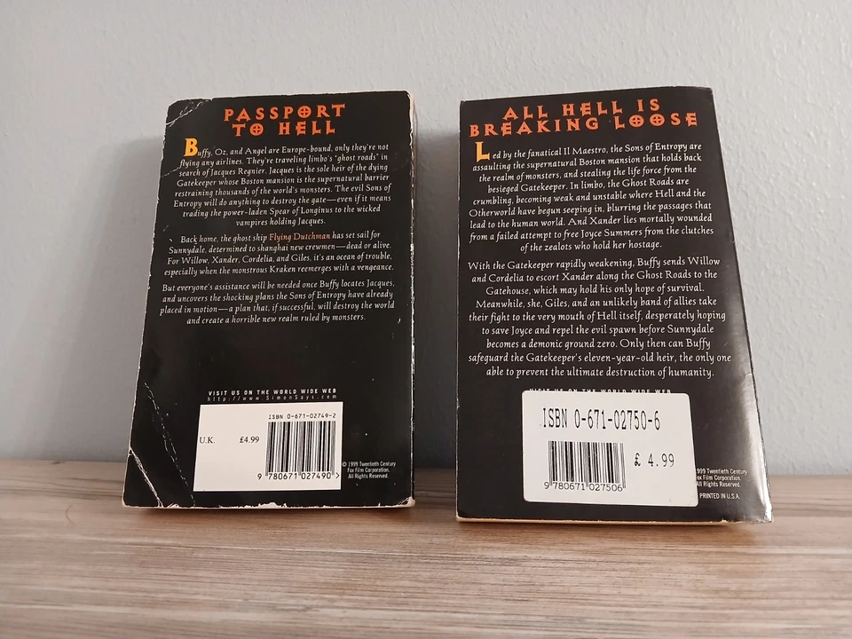 Buffy The Vampire Slayer - 2 Books Gatekeeper - Ghost Roads And Sons Of Entropy - image 2 of 4