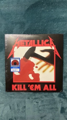 ROCK - METALLICA - KILL 'EM ALL LP - WALMART LIMITED EDITION RED VINYL EXCLUSIVE