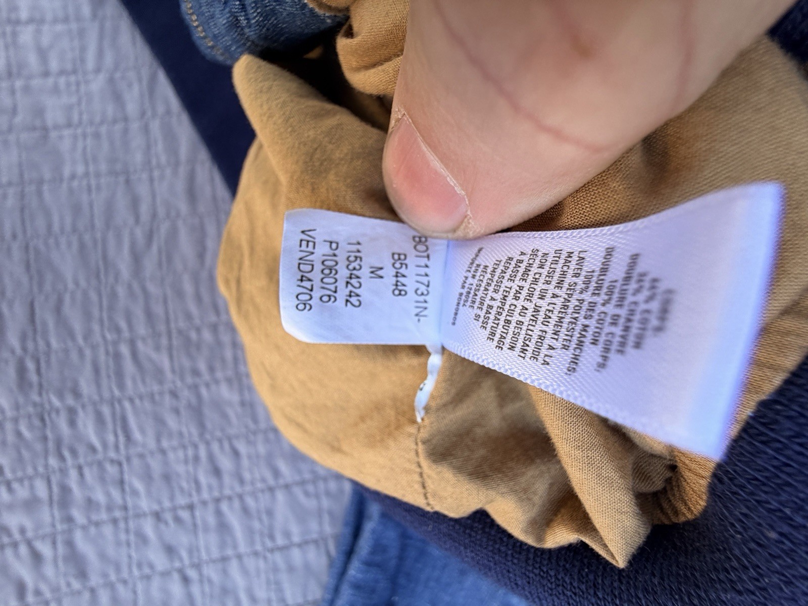 Bonobos Chambray Bomber Medium - image 8